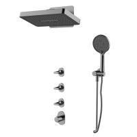 Душевая система ABBER Tanz AF8C51GM скрытого монтажа без излива, оружейная сталь