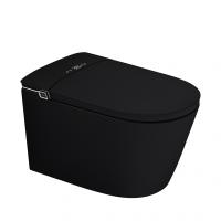 Электронный унитаз-биде ABBER Bequem AC1121SMB подвесной черный матовый
