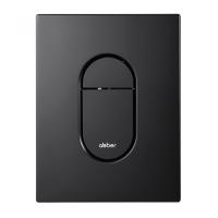 Кнопка смыва ABBER AC0124MB пневматическая, черная матовая