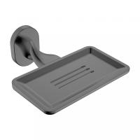 Мыльница с держателем ABBER Tanz AA1C58GM, оружейная сталь