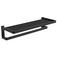 Полка для полотенец ABBER Westen УМAA1758B-134 черная матовая, Ограниченно годен