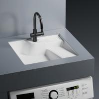 Раковина на стиральную машину встраиваемая снизу ABBER Rechteck AC2224R белая