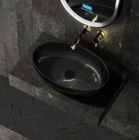 Раковина накладная карбоновая ABBER Karbon AK2041 черная-01