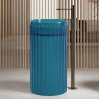 Раковина отдельностоящая прозрачная ABBER Kristall AT2709Aquamarin бирюзовая