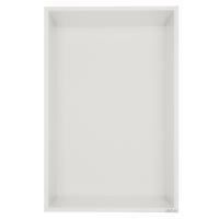 Скрытая настенная ниша из нержавеющей стали ABBER Nischen AN3001MW, белая матовая