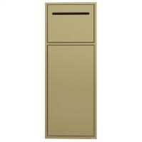 Скрытая настенная ниша из нержавеющей стали ABBER Nischen AN3008G, золото матовое