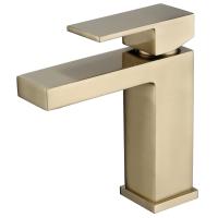 Смеситель ABBER Daheim УСAF8210G-01 для раковины, золото матовое, Ограниченно годен