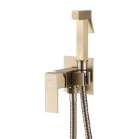 Смеситель ABBER Daheim УСAF8226G-04 с гигиеническим душем, золото матовое, Ограниченно годен