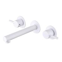 Смеситель ABBER Emotion AF88121W скрытого монтажа для раковины, белый матовый