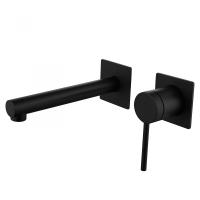 Смеситель ABBER Emotion УСAF8812B-01 для раковины скрытого монтажа, черный матовый, Ограниченно годен