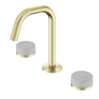 Смеситель ABBER Marmor AF8B07BG для раковины, без ручек, золото брашированное