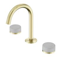 Смеситель ABBER Marmor AF8B08BG для раковины, без ручек, золото брашированное