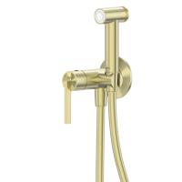 Смеситель ABBER Perfekte 316 AF8A25BG с гигиеническим душем, брашированное светлое золото