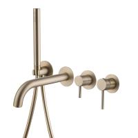 Смеситель ABBER Wasser Kreis AF8130G для ванны скрытого монтажа, золото матовое-01