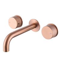 Смеситель ABBER Wasser Kreis УСAF81122MRG-01 для раковины скрытого монтажа, розовое золото матовое, Ограниченно годен