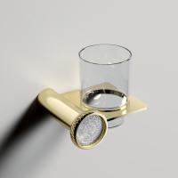 Стакан для зубных щеток с держателем ABBER Glanz AA1H60SG, сияющее золото