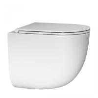 Унитаз ABBER Bequem AC1132TC подвесной белый, безободковый, смыв торнадо, с закрытым дном