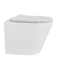 Унитаз ABBER Bequem УМAC1113-48 приставной белый, безободковый