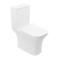 Унитаз ABBER Rechteck AC1221 компакт белый, безободковый