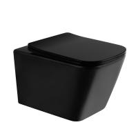 Унитаз ABBER Rechteck УМAC1200MB-33 подвесной черный матовый, безободковый